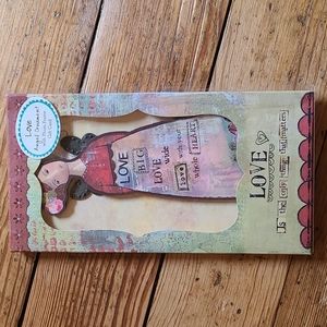 NWT Kelly Rae Roberts Love Angel Ornament With Photo Frame Gift Card Set